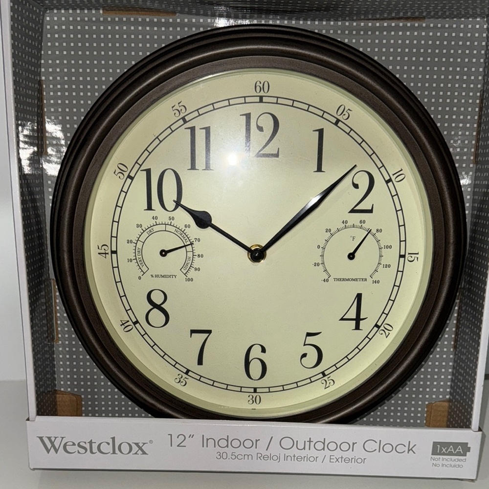 Brown Wall Clock with Classic Design